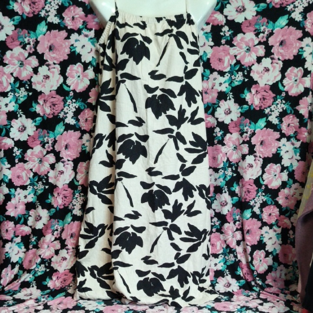 A New Day Black and Cream Patterned Skirt